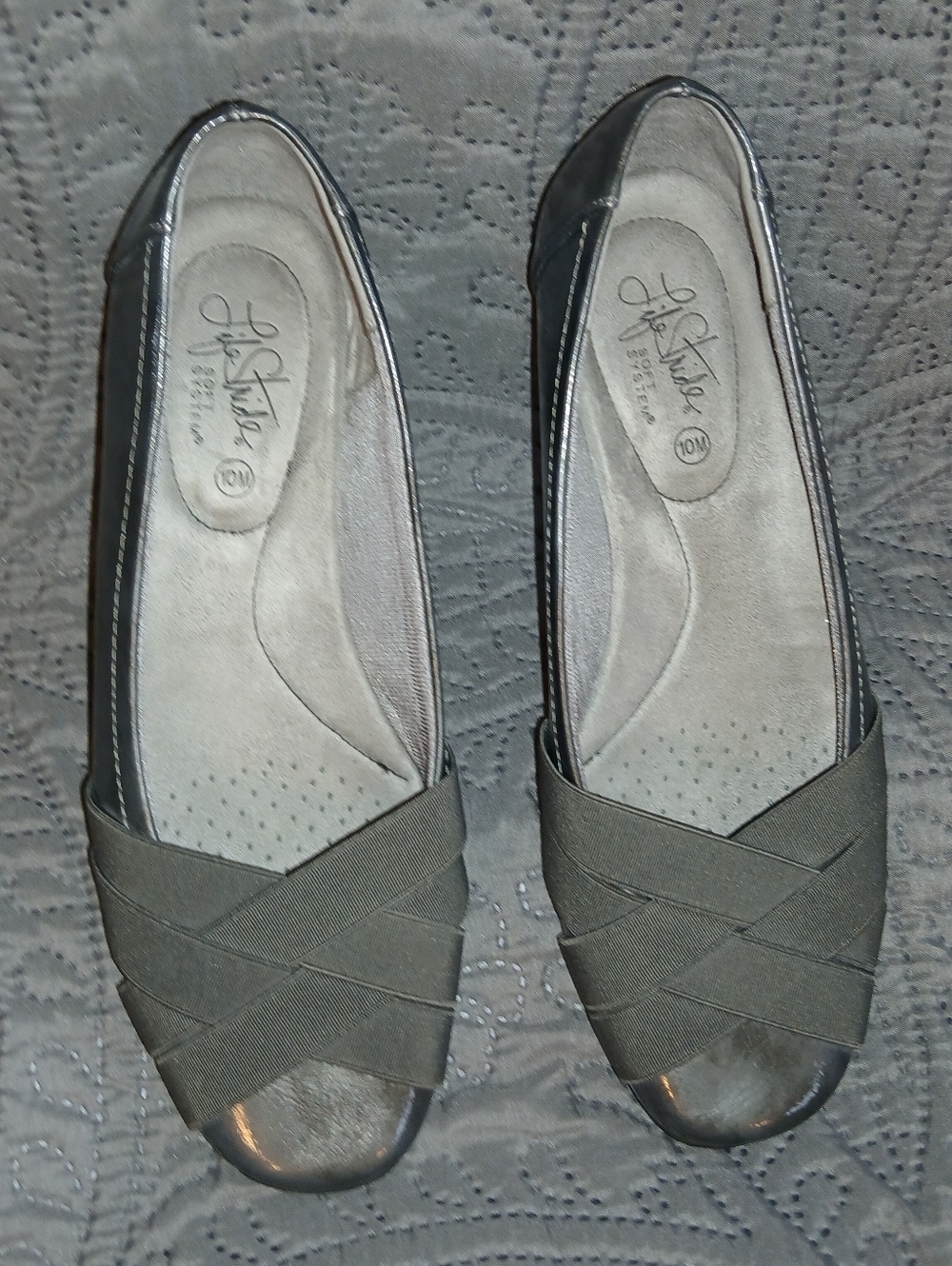 Life Stride Soft System Daisie Flats Women's 10M Office Casual Dressy
